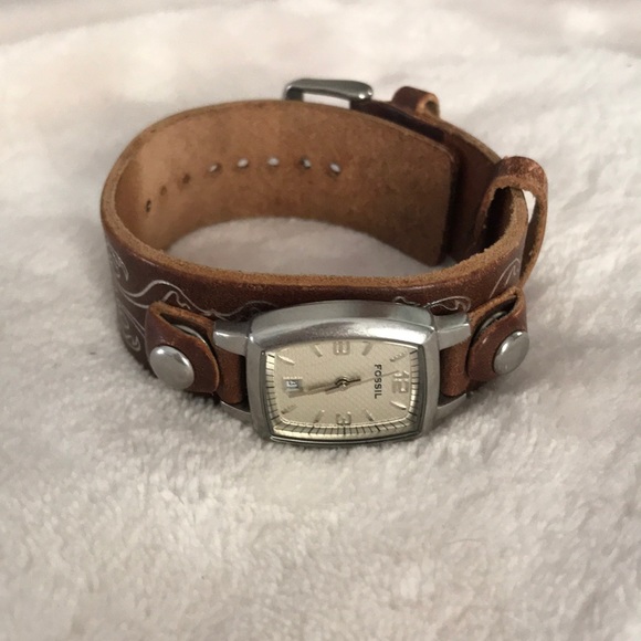 Fossil genuine leather watch